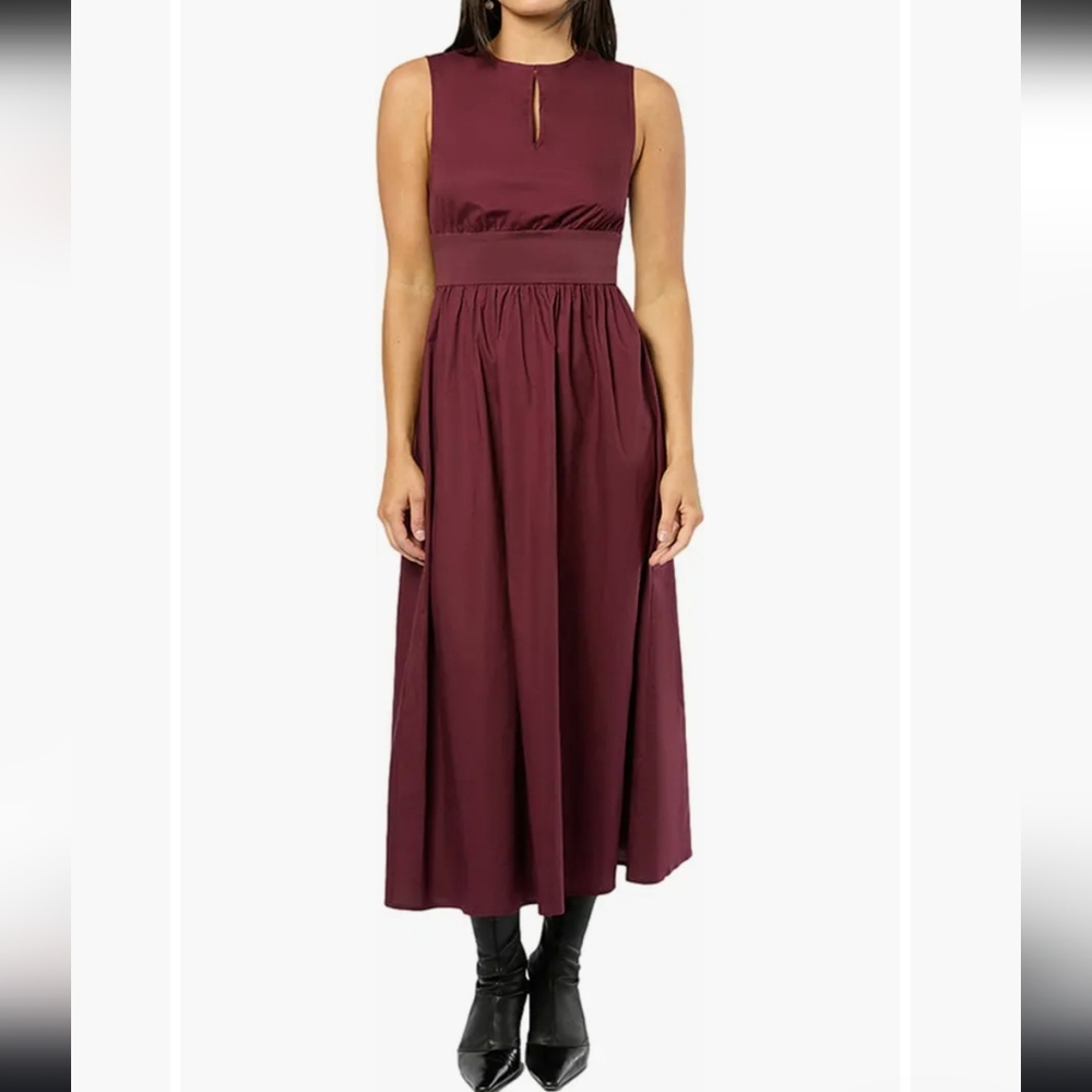 NWT $158 WeWoreWhat Keyhole Midi Dress Size Xs